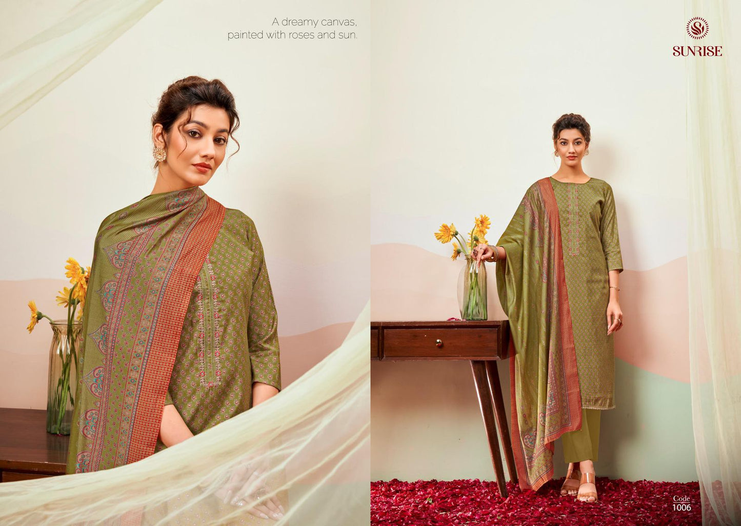 Somya Sunrise Modal Silk Pant Style Suits Manufacturer India