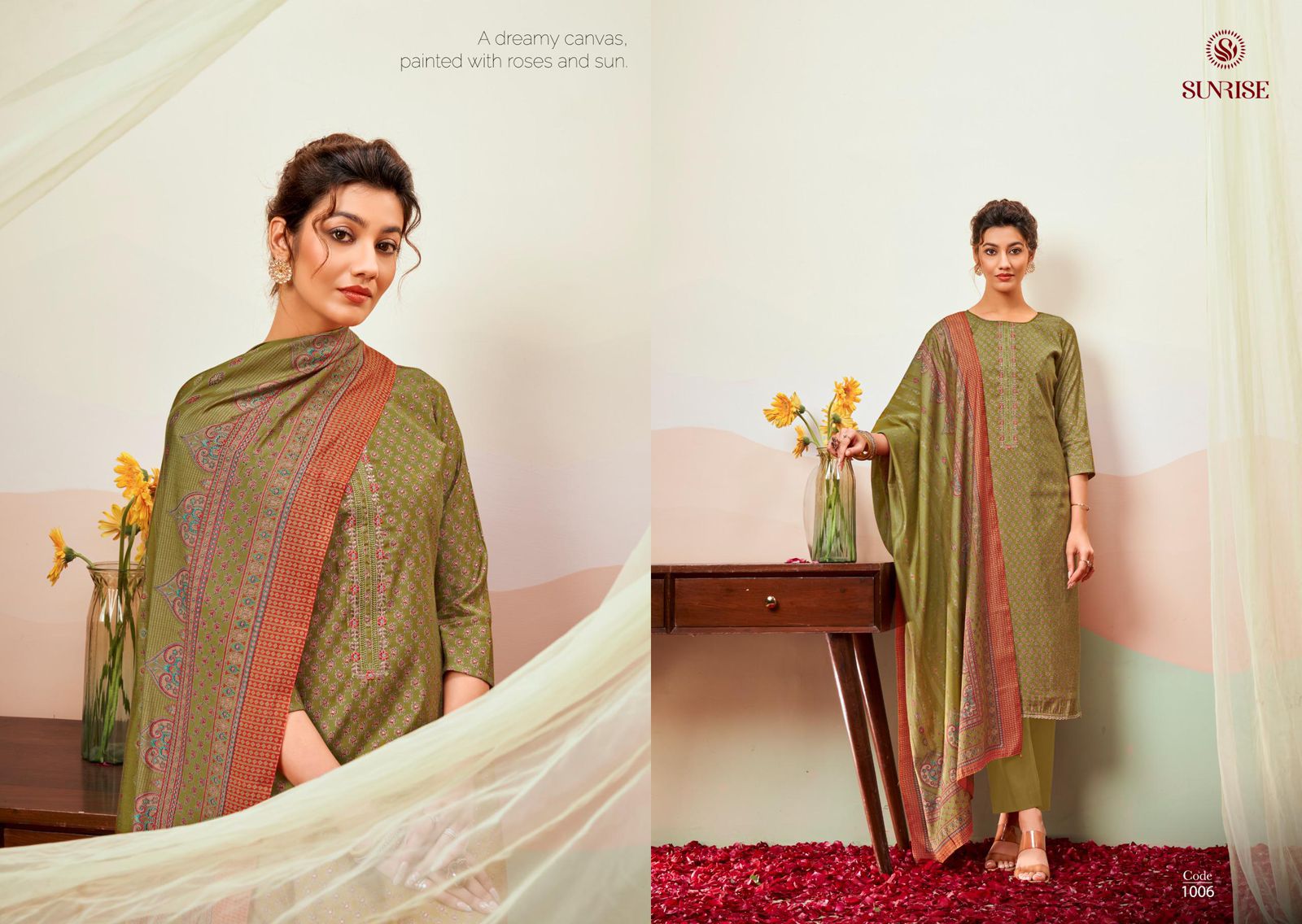 Somya Sunrise Modal Silk Pant Style Suits Manufacturer India