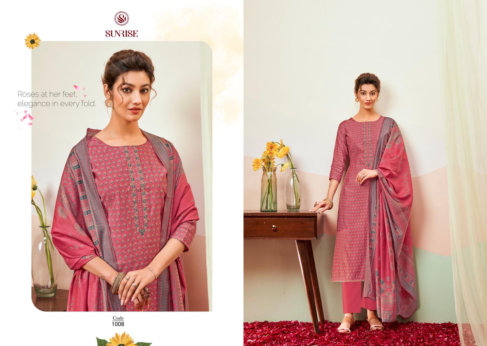 Somya Sunrise Modal Silk Pant Style Suits Manufacturer India
