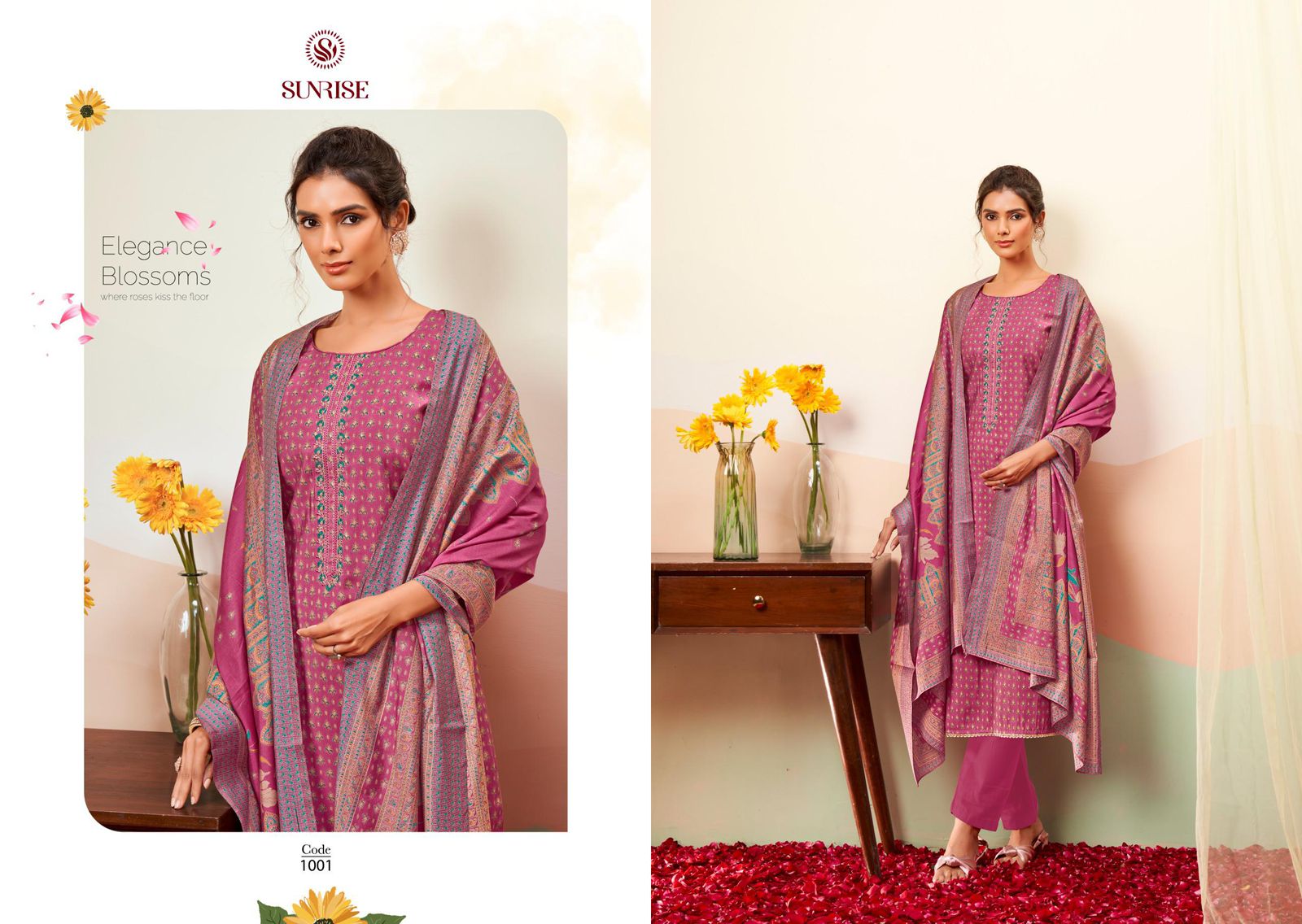 Somya Sunrise Modal Silk Pant Style Suits Manufacturer India