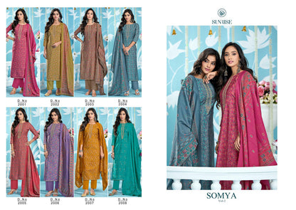 Somya Vol 2 Sunrise Modal Silk Pant Style Suits Wholesale Price
