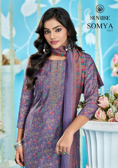 Somya Vol 2 Sunrise Modal Silk Pant Style Suits Wholesale Price