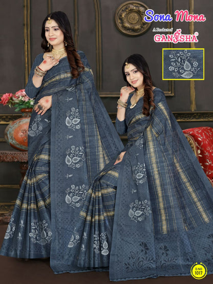 Sona Mona Vol 1 Ganesha Cotton Sarees Wholesale Price