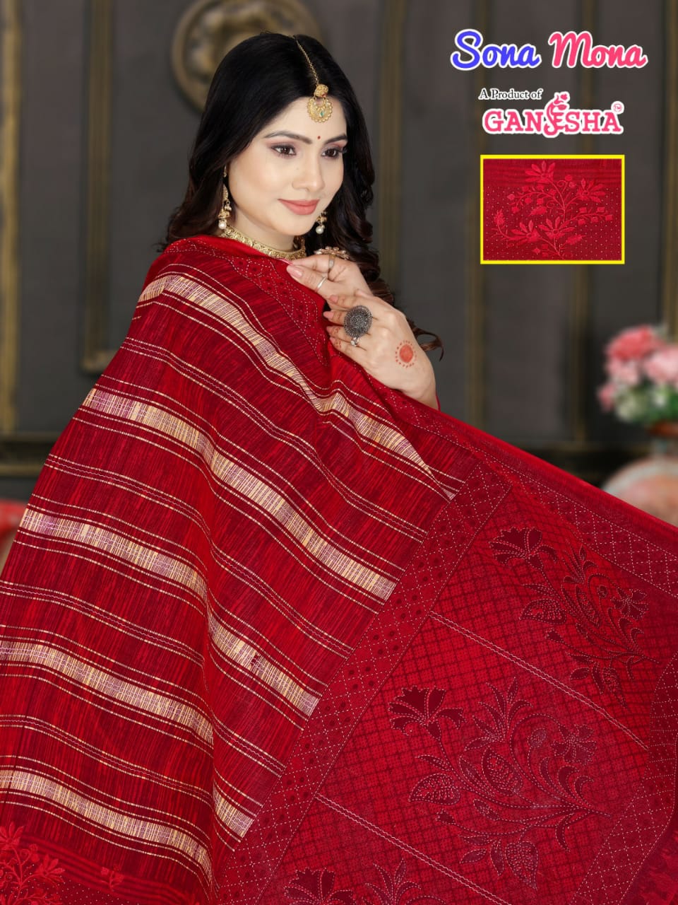 Sona Mona Vol 1 Ganesha Cotton Sarees Wholesale Price