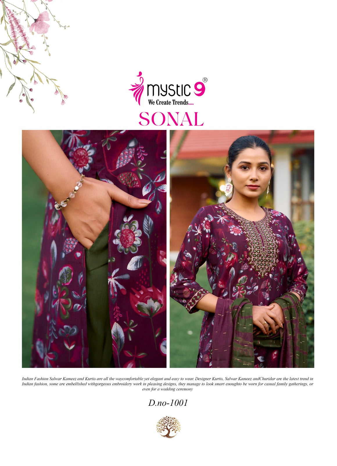 Sonal Vol 1 Mystic 9 Roman Silk Readymade Pant Style Suits Supplier Gujarat