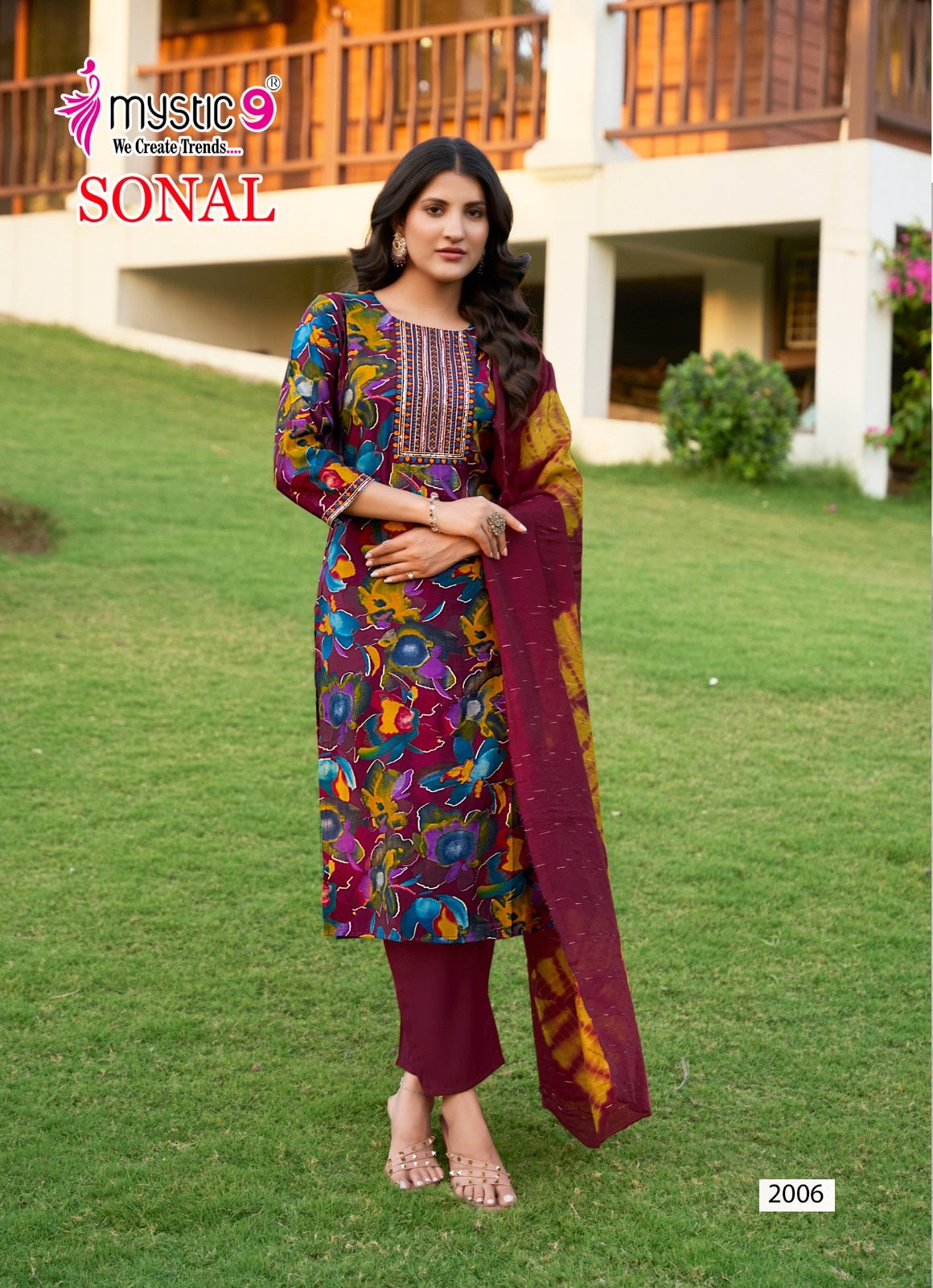 Sonal Vol 2 Mystic 9 Roman Silk Readymade Suits Manufacturer