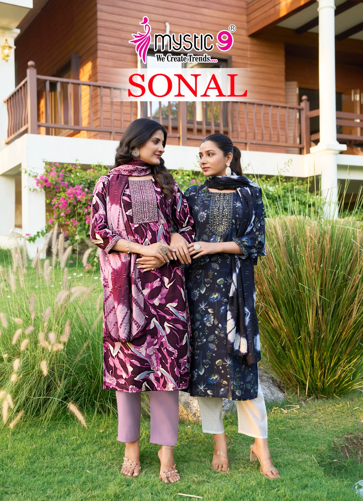 Sonal Vol 2 Mystic 9 Roman Silk Readymade Suits Manufacturer