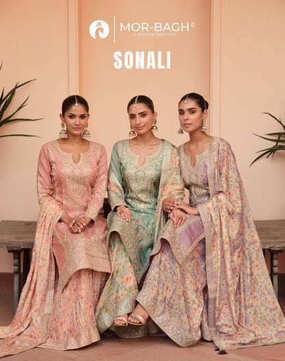 Sonali Aashirwad Creation Mor Bagh Simar Readymade Plazzo Style Suits Manufacturer India