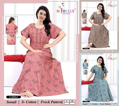 Sonali Belly Cotton Night Gowns Supplier Ahmedabad