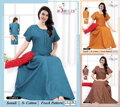 Sonali Belly Cotton Night Gowns Supplier Ahmedabad