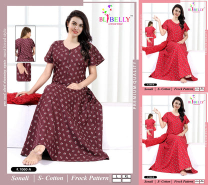 Sonali Belly Cotton Night Gowns Supplier Ahmedabad
