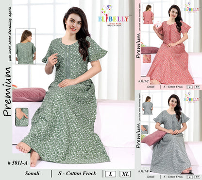 Sonali Belly Cotton Night Gowns Supplier Ahmedabad