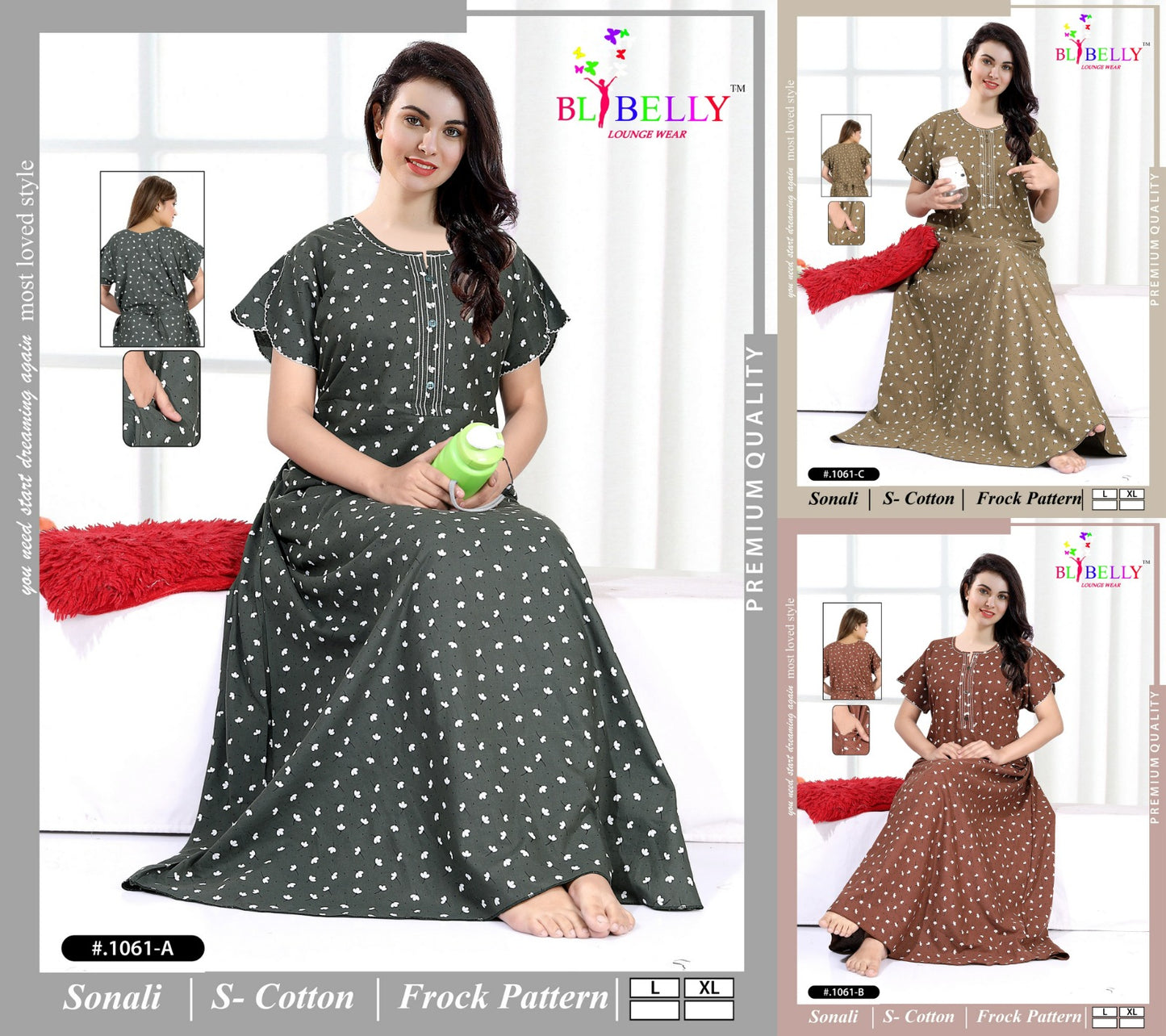 Sonali Belly Cotton Night Gowns Supplier Ahmedabad