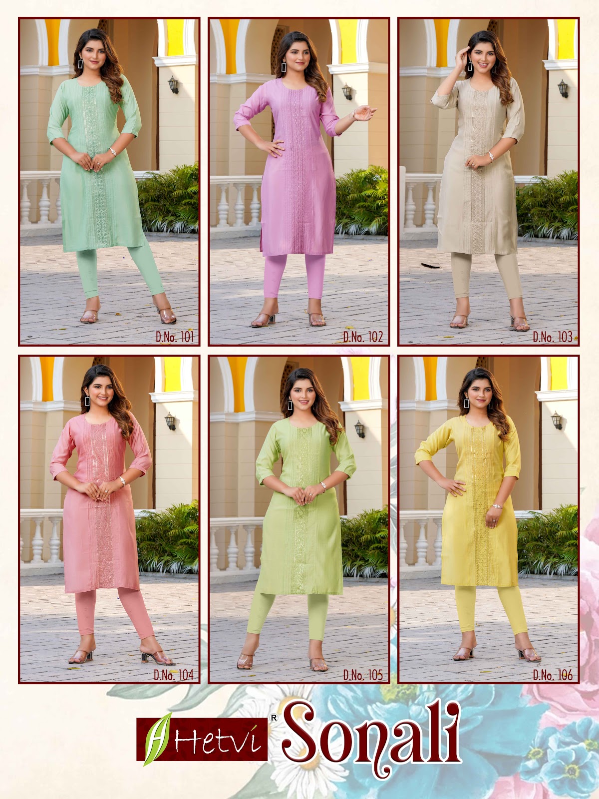 Sonali Hetvi Roman Silk Knee Length Kurtis Manufacturer Gujarat