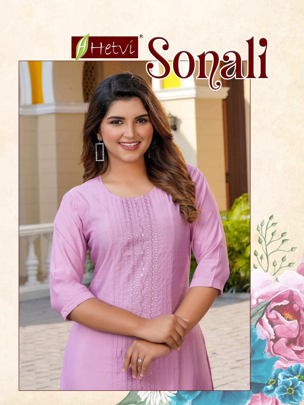 Sonali Hetvi Roman Silk Knee Length Kurtis Manufacturer Gujarat