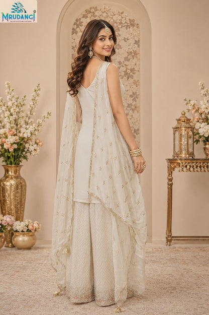Sonali Mrudangi Georgette Readymade Sharara Suits Exporter Ahmedabad