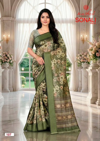 Sonali Vol 1 Kashvi Creation Vichitra Sarees Exporter Gujarat