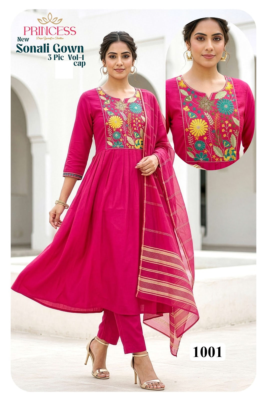 Sonali Vol 1 Princess Creation Roman Readymade Anarkali Suits Wholesaler India
