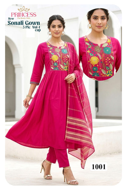 Sonali Vol 1 Princess Creation Roman Readymade Anarkali Suits Wholesaler India