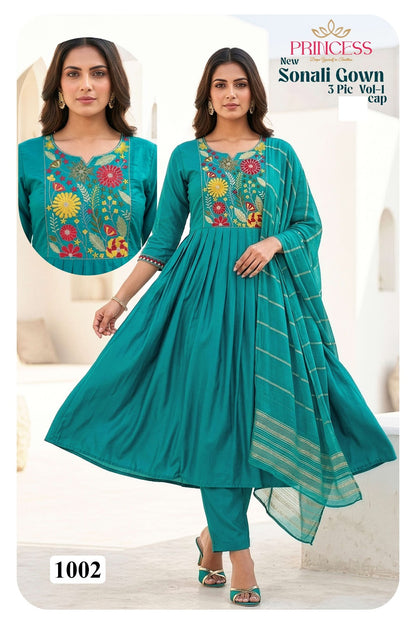 Sonali Vol 1 Princess Creation Roman Readymade Anarkali Suits Wholesaler India