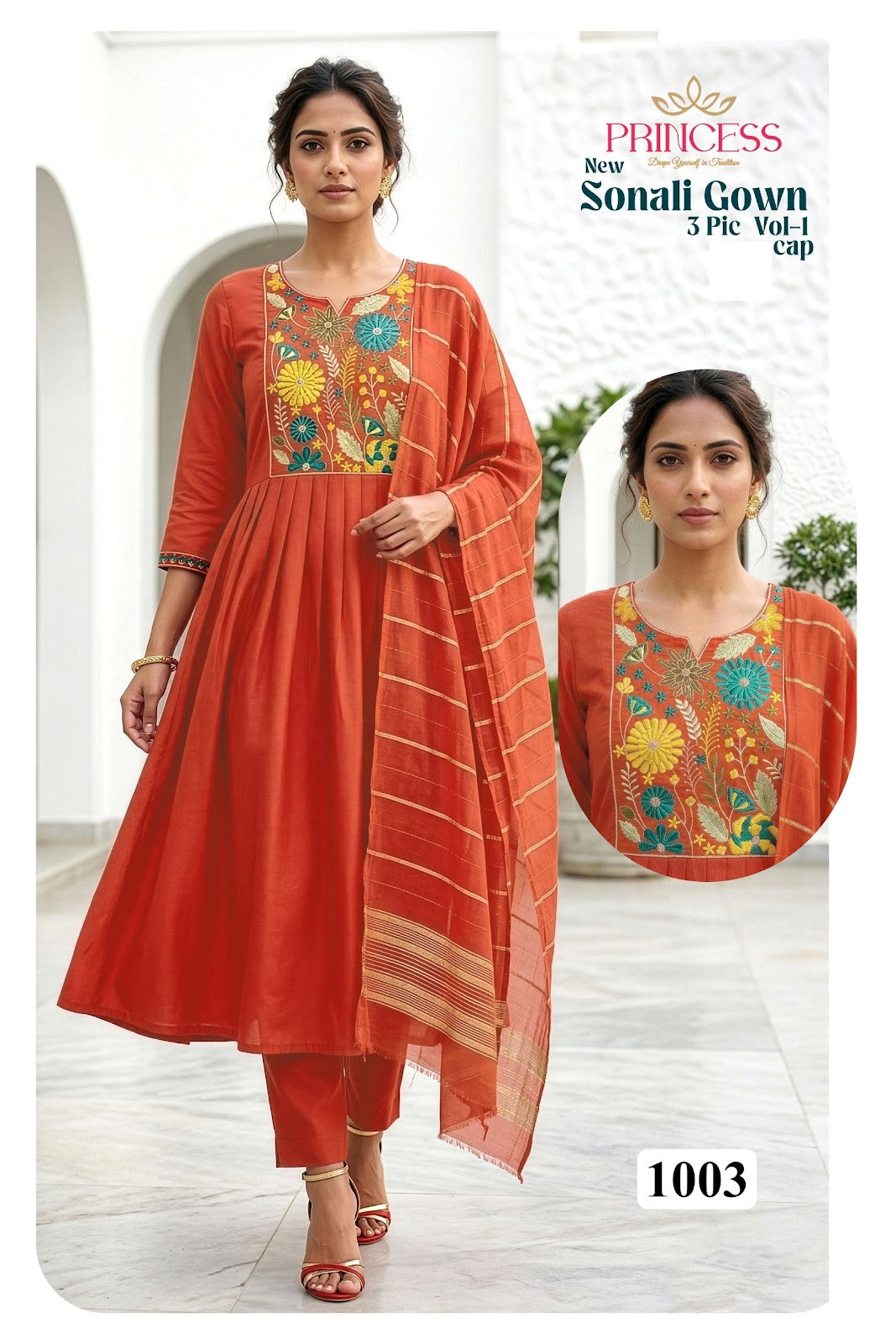 Sonali Vol 1 Princess Creation Roman Readymade Anarkali Suits Wholesaler India