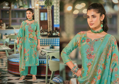 Sonali Vol 2 Sunrise Vintage Silk Pant Style Suits Wholesaler