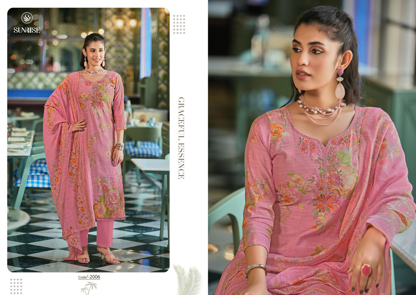 Sonali Vol 2 Sunrise Vintage Silk Pant Style Suits Wholesaler