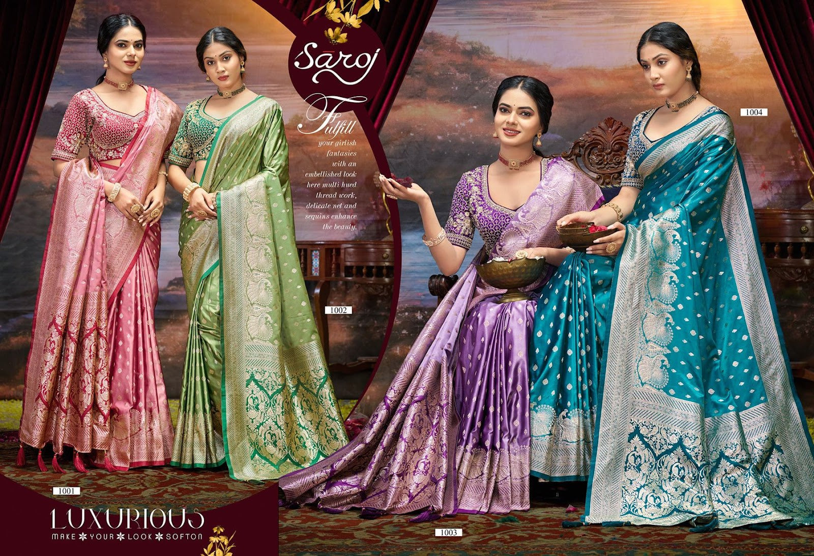 Sonalika Satin Vol 4 Saroj Sarees Wholesale Price