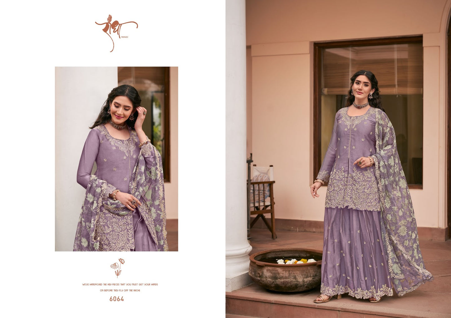 Sonam Radha Trendz Moss Silk Readymade Plazzo Style Suits Manufacturer India