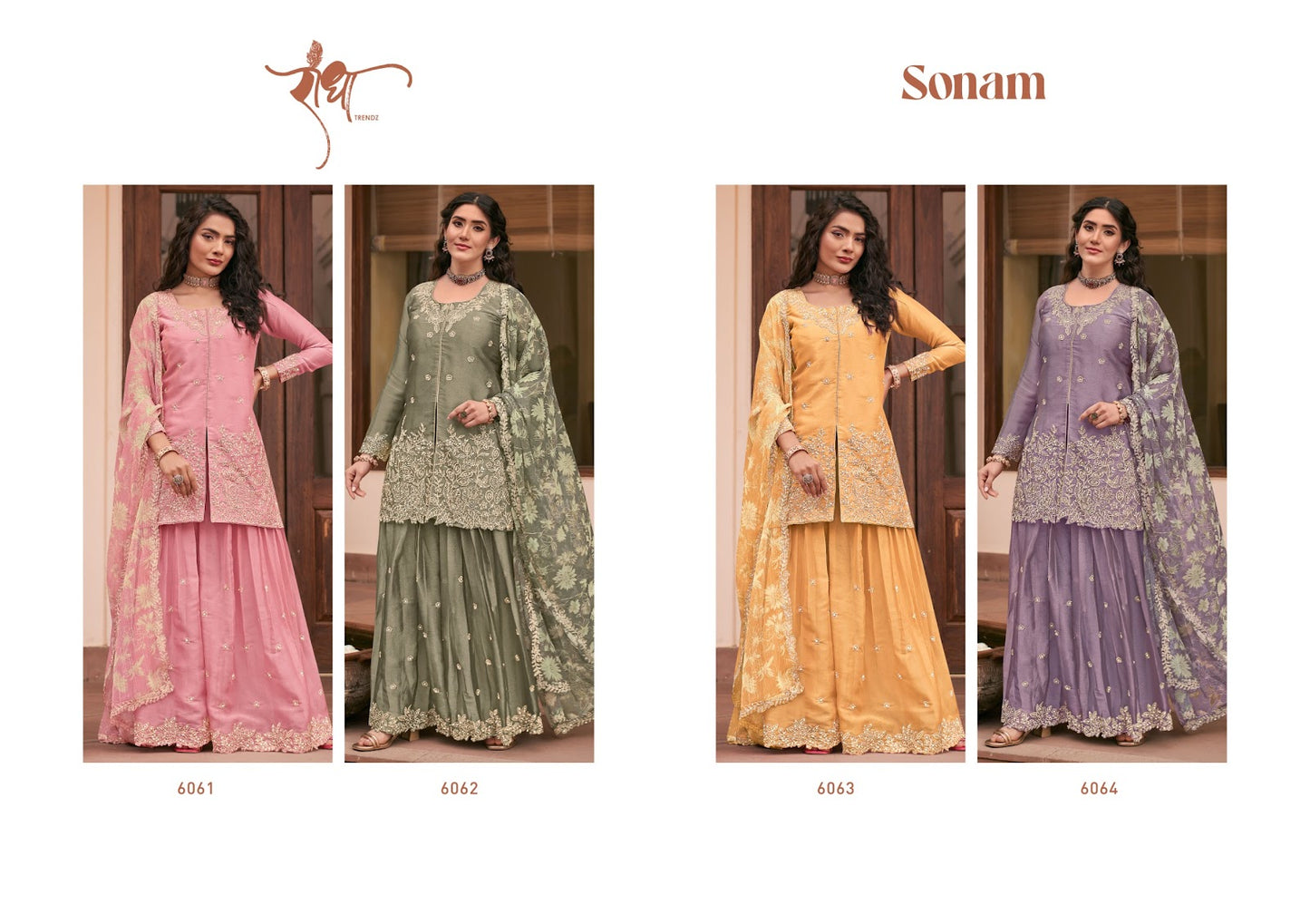 Sonam Radha Trendz Moss Silk Readymade Plazzo Style Suits Manufacturer India