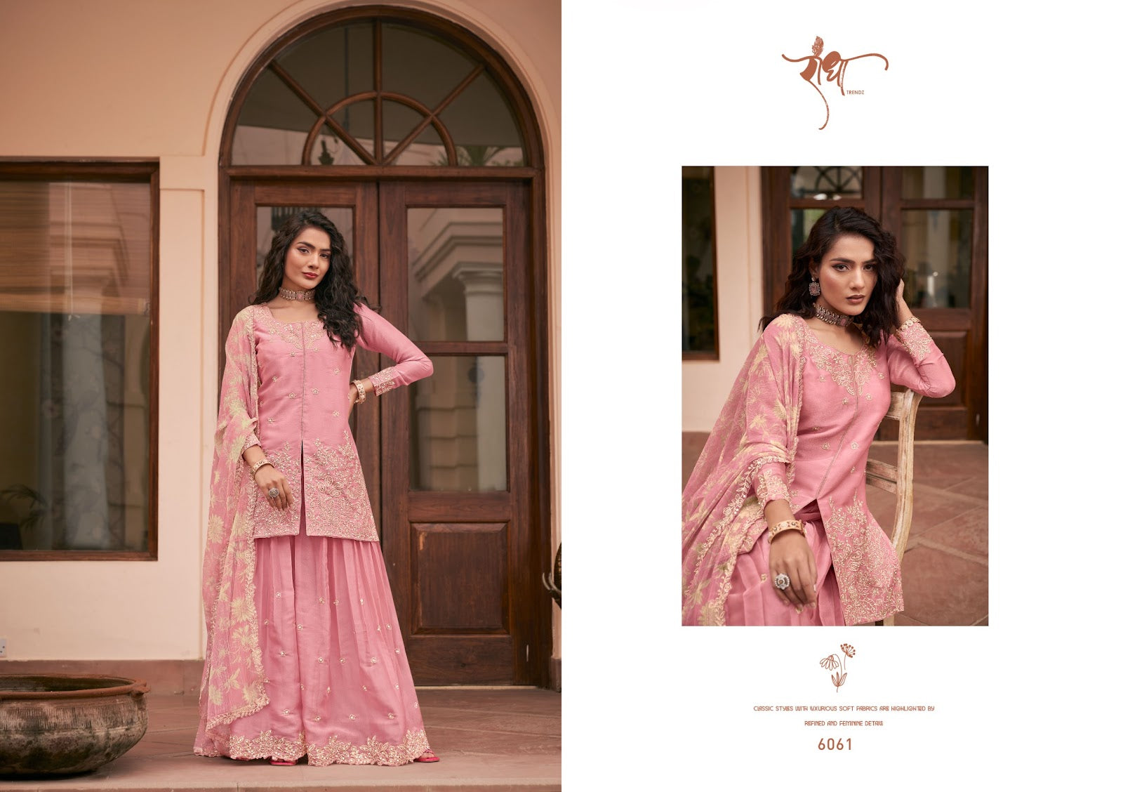 Sonam Radha Trendz Moss Silk Readymade Plazzo Style Suits Manufacturer India