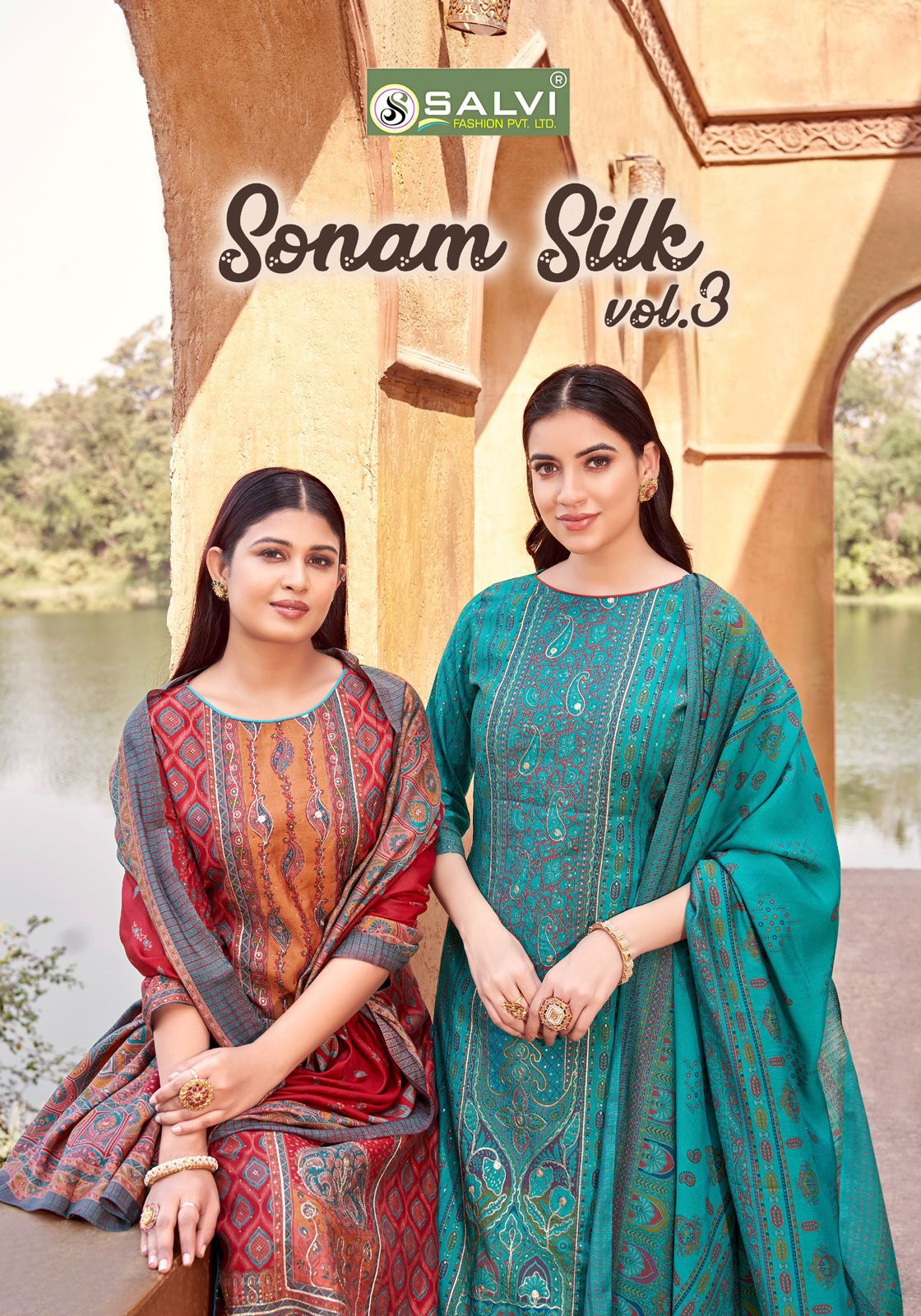 Sonam Silk Vol 3 Salvi Fashion Modal Silk Pant Style Suits Supplier Ahmedabad