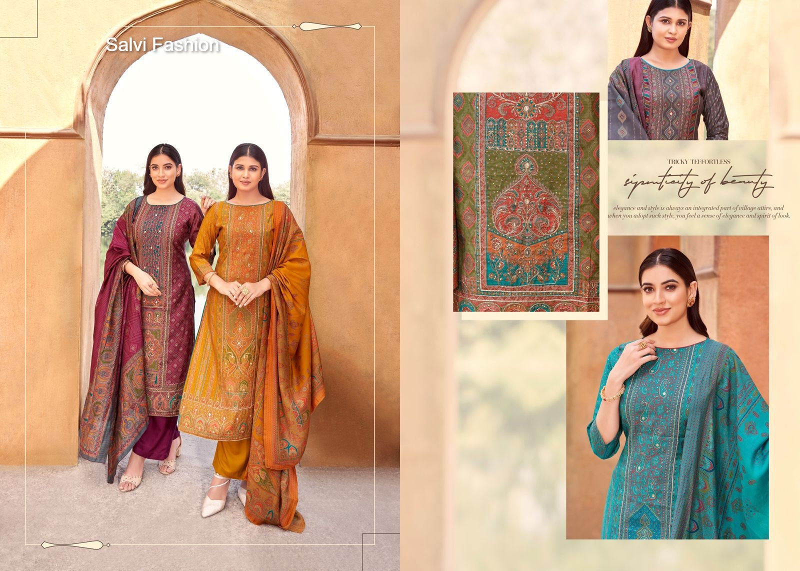 Sonam Silk Vol 3 Salvi Fashion Modal Silk Pant Style Suits Supplier Ahmedabad