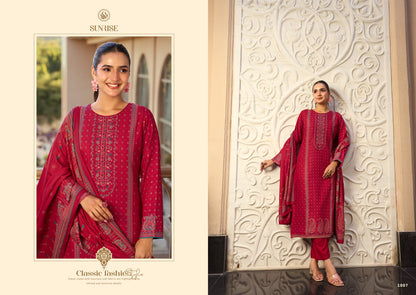 Sonam Winter Sunrise Viscose Pashmina Suits Wholesale Price