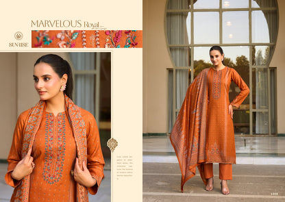 Sonam Winter Sunrise Viscose Pashmina Suits Wholesale Price
