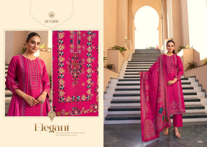 Sonam Winter Sunrise Viscose Pashmina Suits Wholesale Price