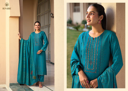 Sonam Winter Sunrise Viscose Pashmina Suits Wholesale Price