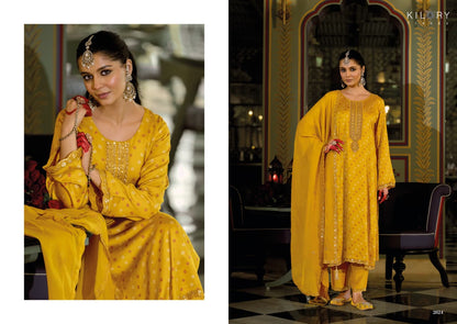 Sone Ki Dor Kilory Gaji Silk Pant Style Suits Exporter Ahmedabad