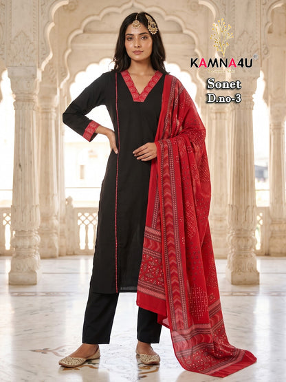 Sonet Kamna4U Readymade Pant Style Suits Manufacturer Ahmedabad