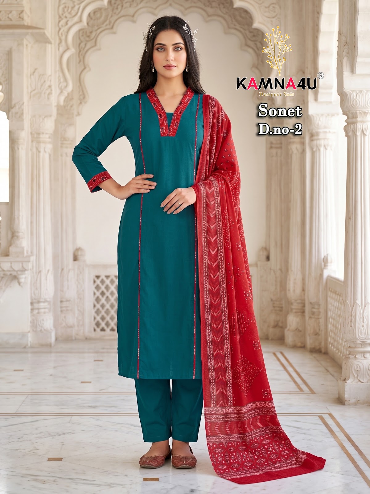 Sonet Kamna4U Readymade Pant Style Suits Manufacturer Ahmedabad