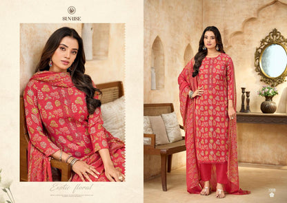 Soni Kudi Plus Sunrise Slub Cotton Pant Style Suits Exporter Ahmedabad