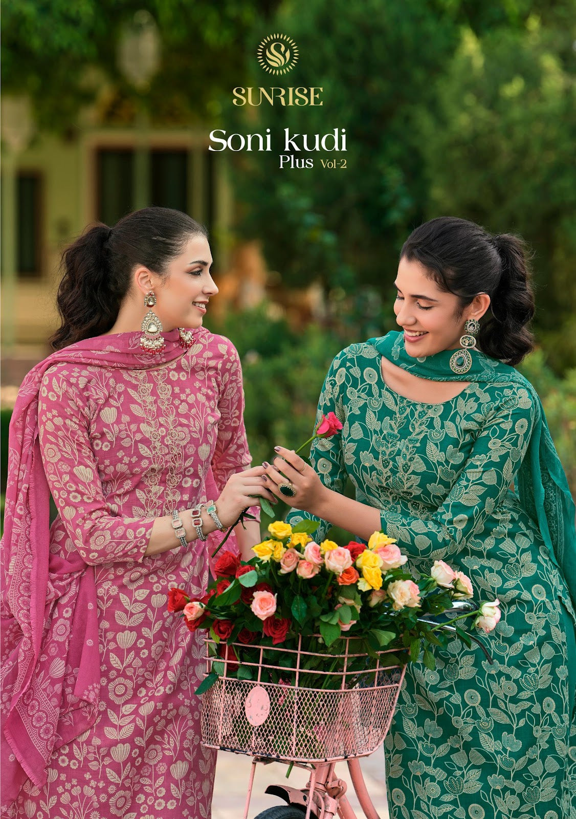Soni Kudi Plus Vol 2 Sunrise Slub Cotton Pant Style Suits Wholesale Rate