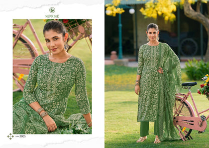 Soni Kudi Plus Vol 2 Sunrise Slub Cotton Pant Style Suits Wholesale Rate