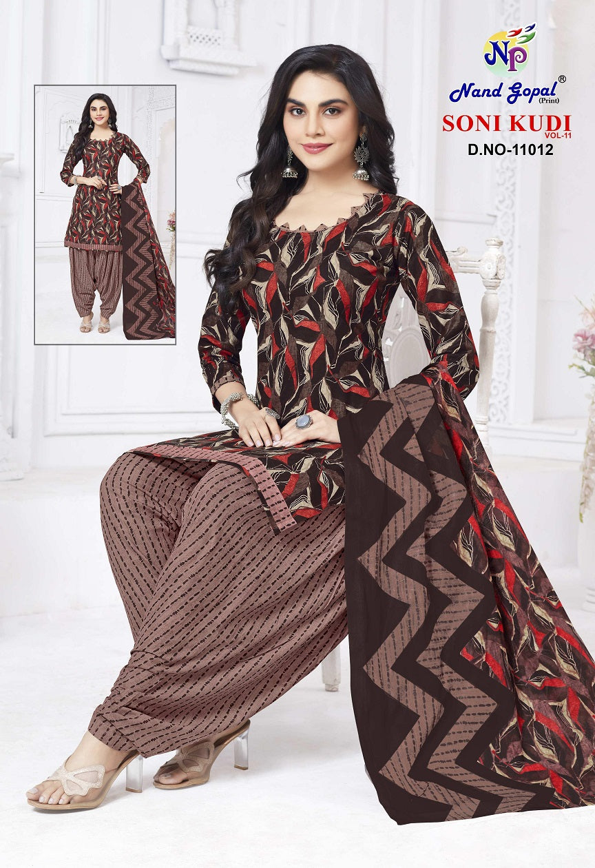 Soni Kudi Vol 11 Nandgopal Cotton Dress Material Wholesale Price