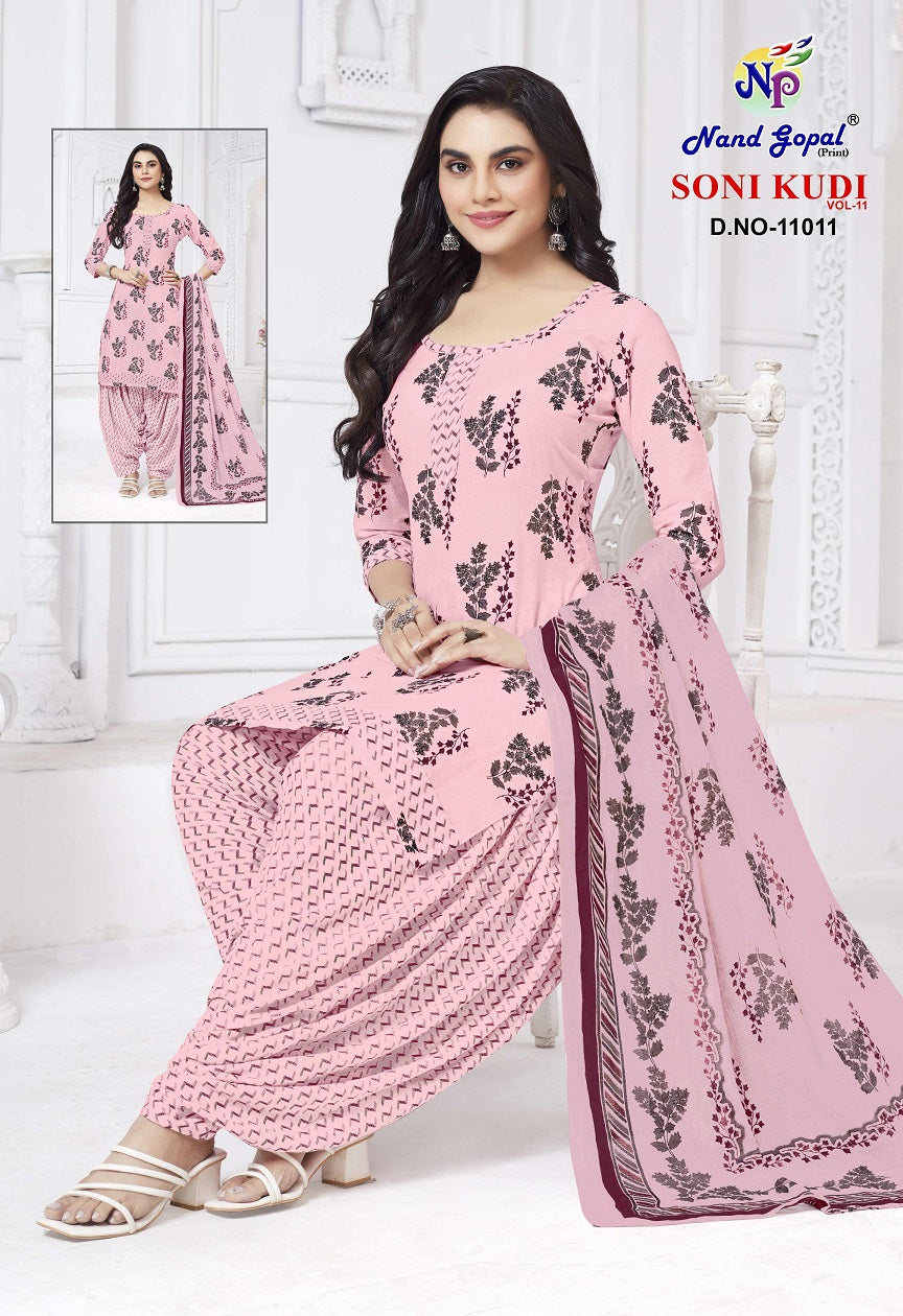 Soni Kudi Vol 11 Nandgopal Cotton Dress Material Wholesale Price