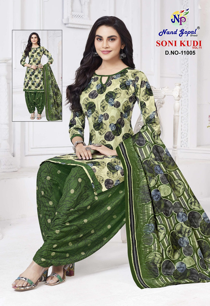 Soni Kudi Vol 11 Nandgopal Cotton Dress Material Wholesale Price