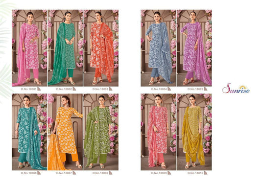 Soni Kudi Vol 18 Sunrise Slub Cotton Pant Style Suits Manufacturer