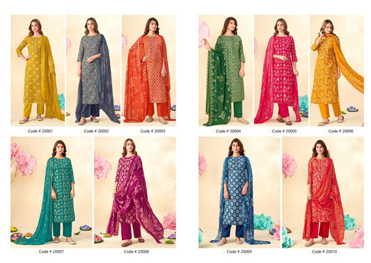 Soni Kudi Vol 20 Sunrise Cotton Pant Style Suits Wholesale Price