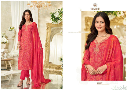 Soni Kudi Vol 26 Sunrise Slub Cotton Pant Style Suits Supplier India