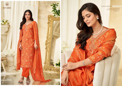 Soni Kudi Vol 26 Sunrise Slub Cotton Pant Style Suits Supplier India